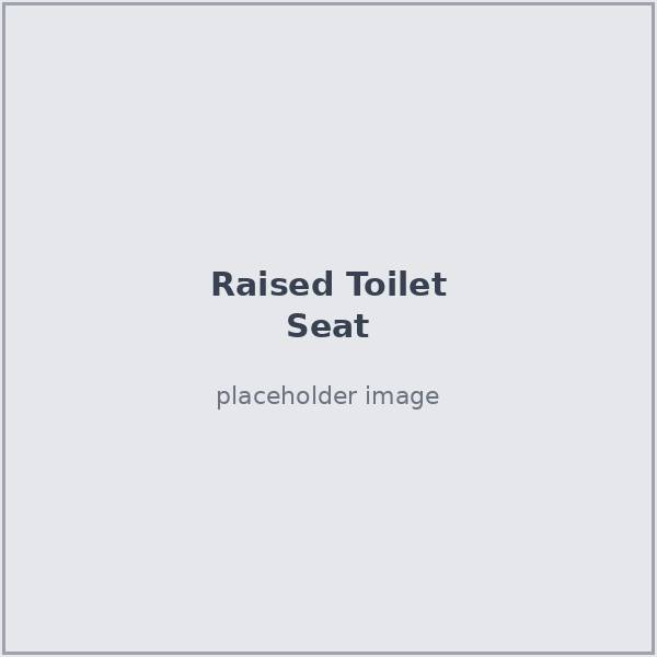 Raised toilet seat with handles
