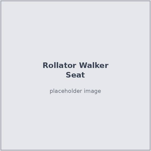 Rollator walker with seat and brakes